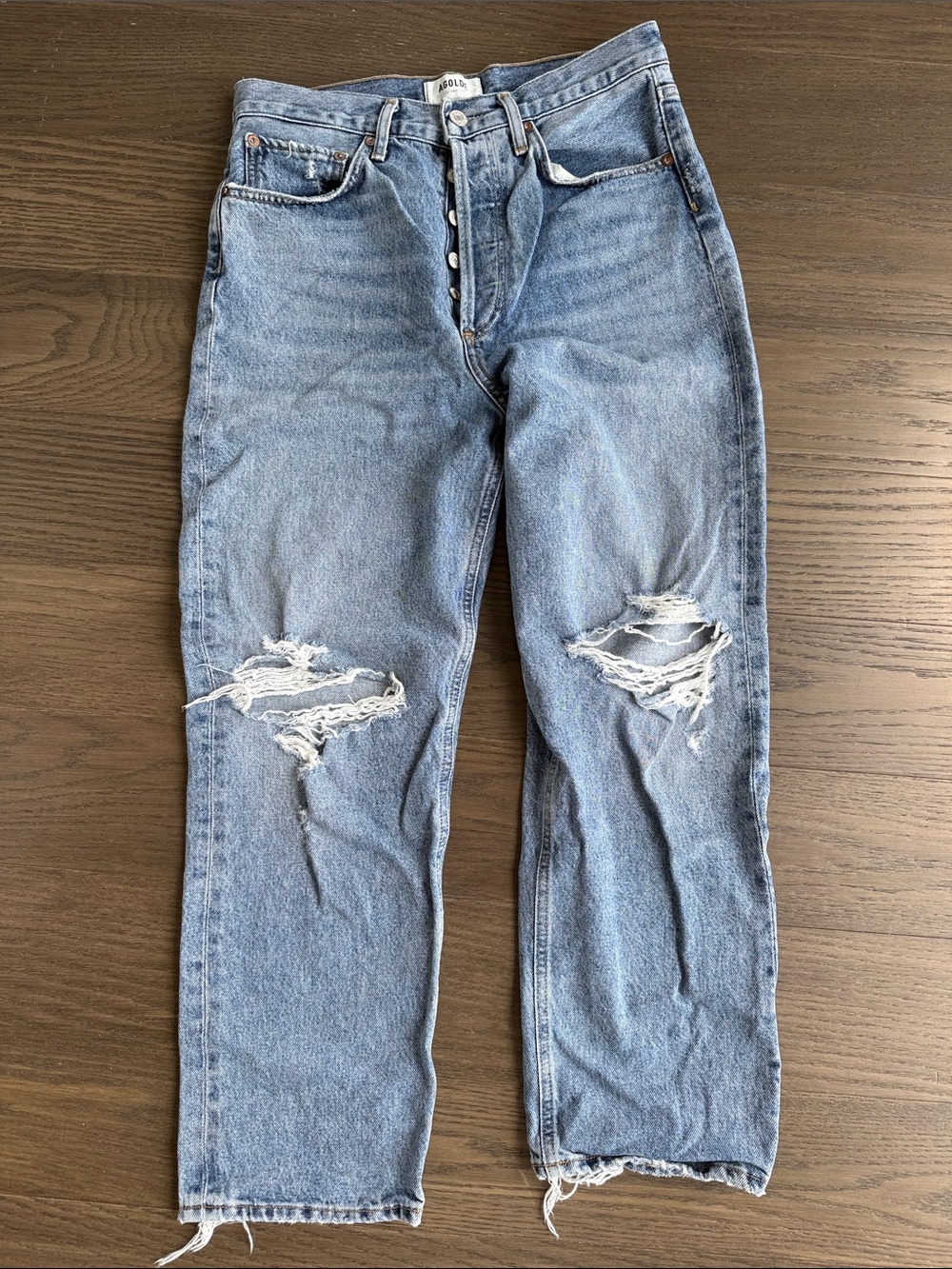 Agolde 90’s crop Light Blue Denim Jeans